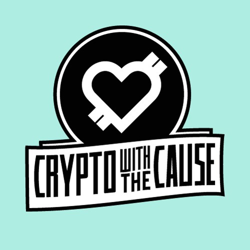 Design a killer logo for a crypto fundraising campaign for charity