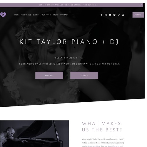 Optimisation of Kit Taylor Piano + DJ