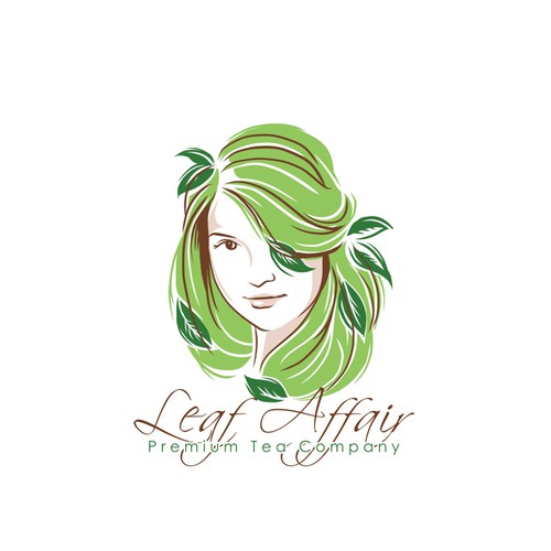 Leaf affair girl logo