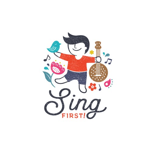 A unique logo for a music/movement learning company