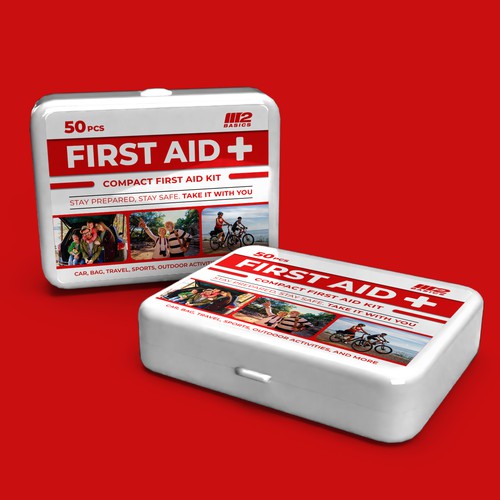 Compact First Aid Kit Label Design 