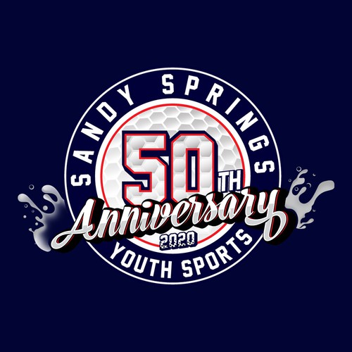 50Th Anniversary of Youth Sports logo.