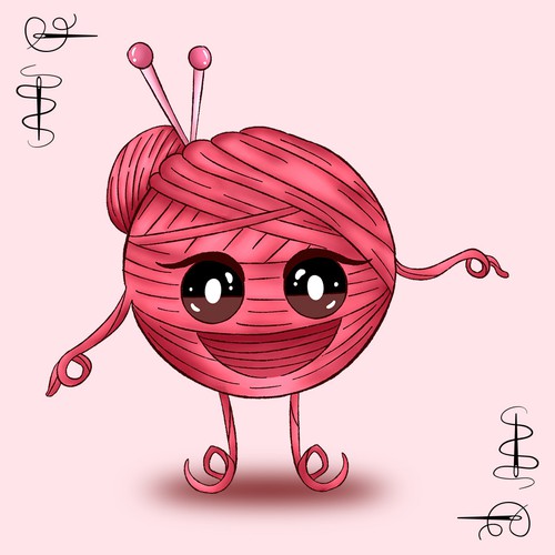 Yarn Mascot Illustration