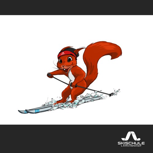 Ski school mascot