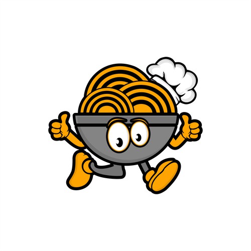 noodle bowl and characters this is available for sale