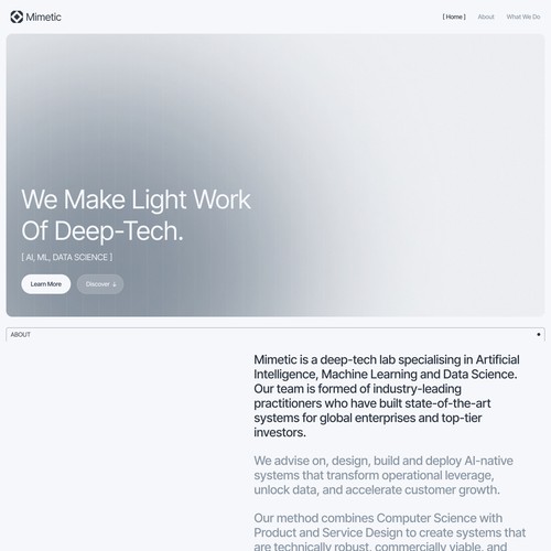 Mimetic - Deep-Tech consultancy and advisor
