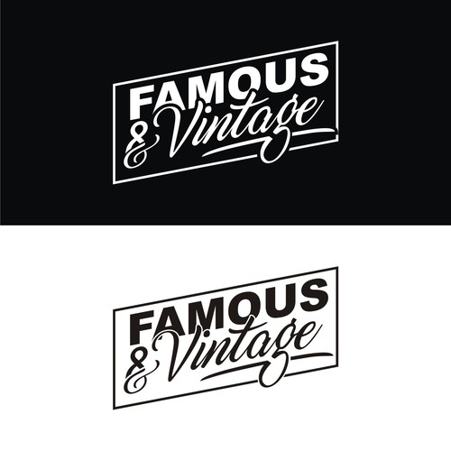 Vintage logo for Famous and Vintage