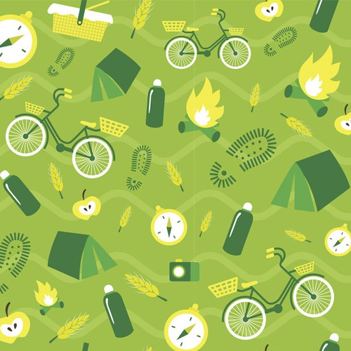 Summer green pattern