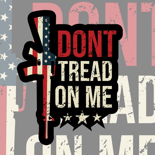 **GUARANTEED WINNER** “DONT TREAD ON ME” GUN SUPPORTER STICKER