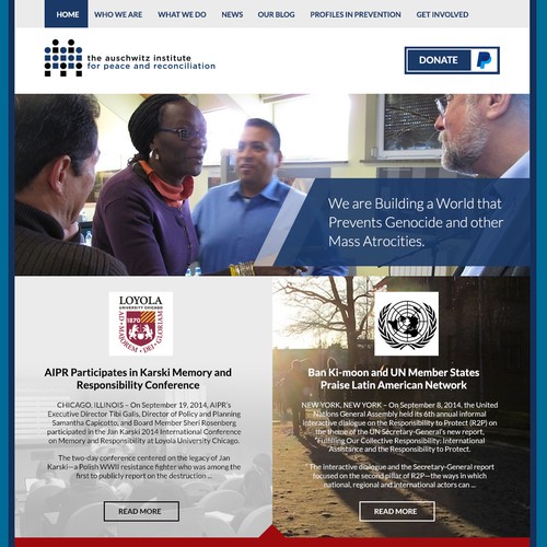 99nonprofits: Create a Compelling Homepage for a Genocide PreventionOrganization