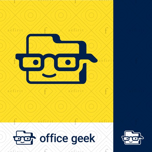 Geek Folder Mascot Logo - Sold