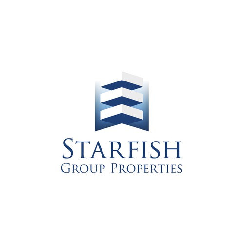 Logo Design Starfish Group Properties - blue