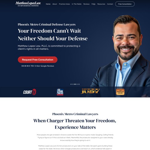 Lawyer Landing Page