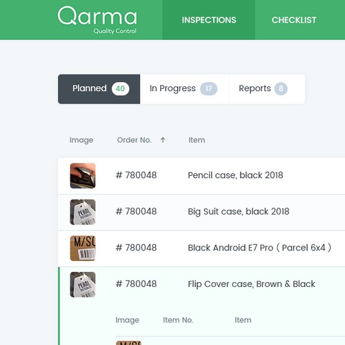 Web App design for 'Qarma'