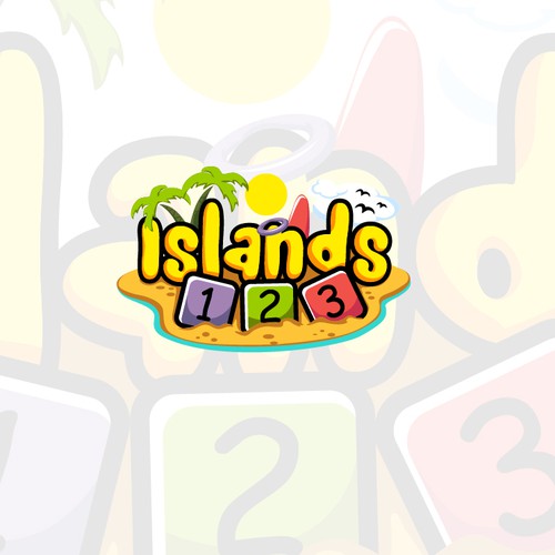 Logo design for the new game "Islands 123"