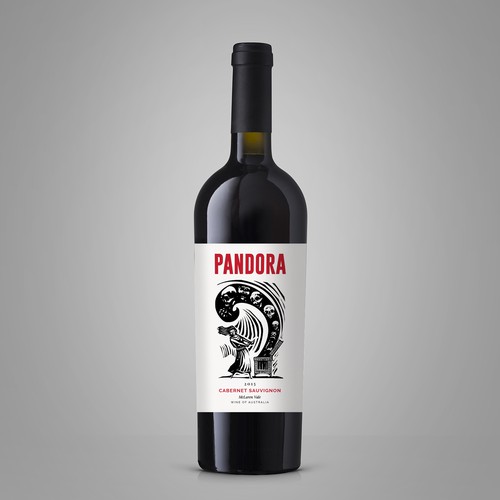 Pandora - Cabernet Sauvignon - Wine Label