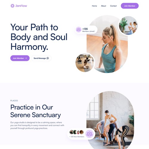 Landing Page Yoga