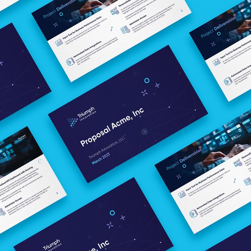 PowerPoint Template Design for Data / Analytics Consulting Firm