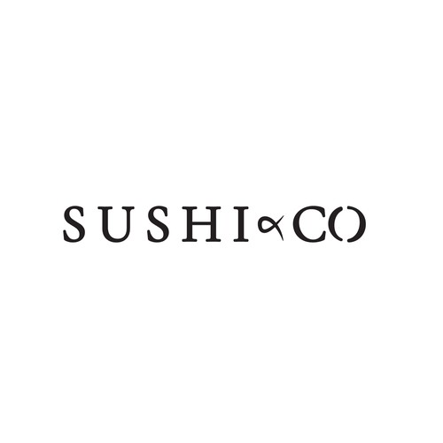 Sushi delivery service logo