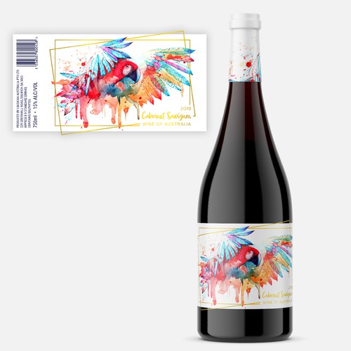 Eye-catching wine label