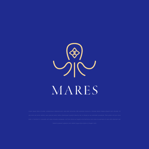 Modern octopus logo for luxury jewelry company