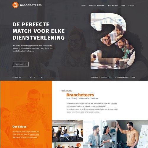 Fun and Creative Website Design for Marketing Agency