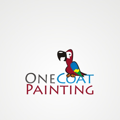 One Coat Painting needs FUN and COLOR in a new LOGO. Can you Help?