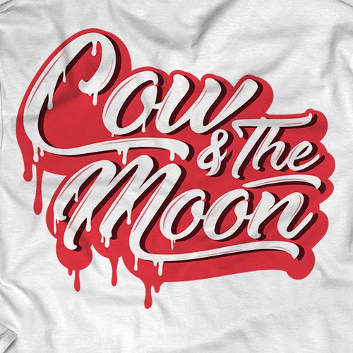 Typographic Design for Cow and the Moon