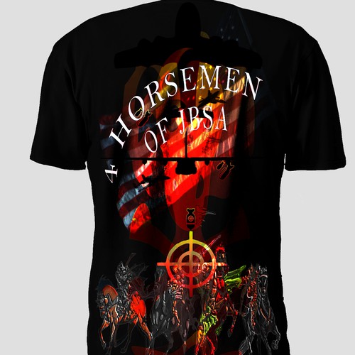 T-shirt entry for the 4 Horsemen of JBSA