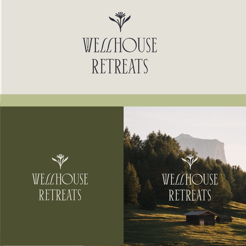 Logo design for a wellness retreat.