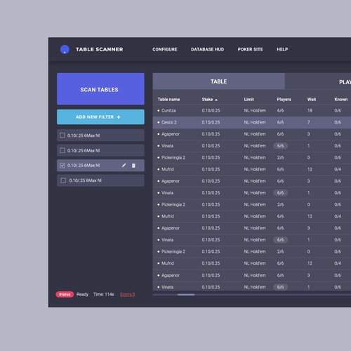 Table Scanner App