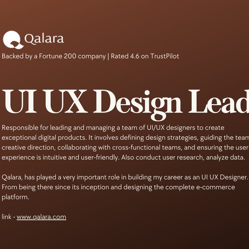 Qalara - UI UX design