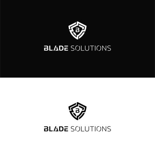 Logo concept for IT solutions company specializing in cyber security