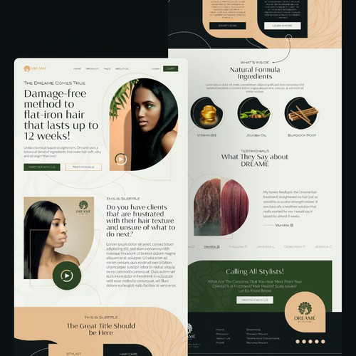 Hairstylist Website Design