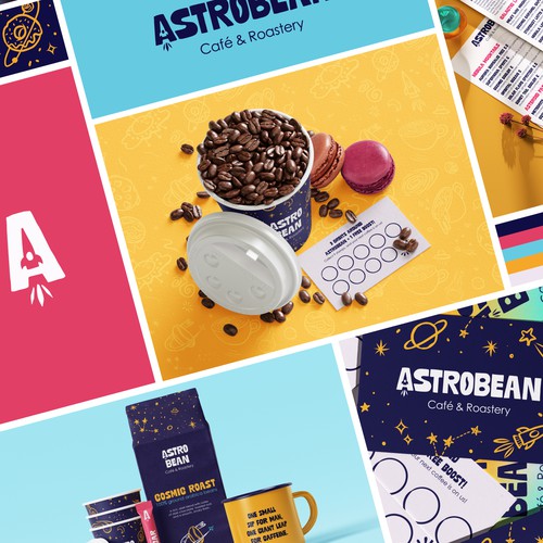 Logo & Branding for a space-themed café