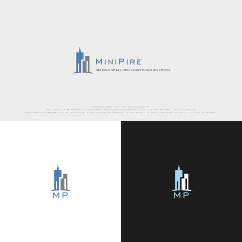 abstract building logo for real estate company