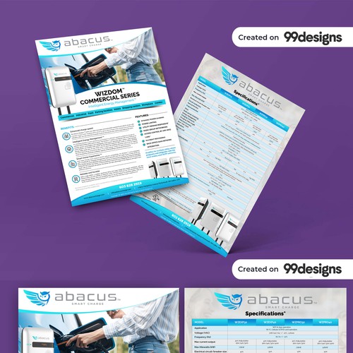 Product Flyer Design for Abacus Smart Charge