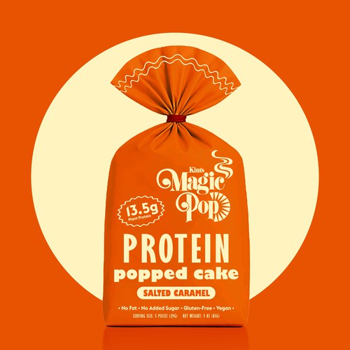 Modern Protein cakes packaging design