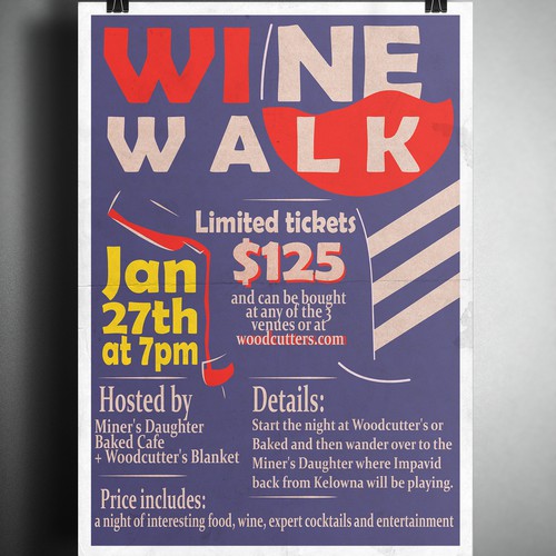 Poster for wine crawl