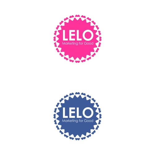 Create a loud but simple, interconnected letter logo for a new cutting edge mktg services agency.