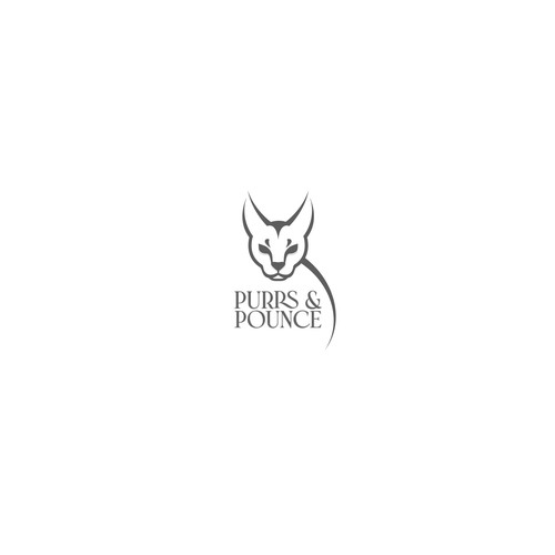 logo concept for Purrs and Pounce