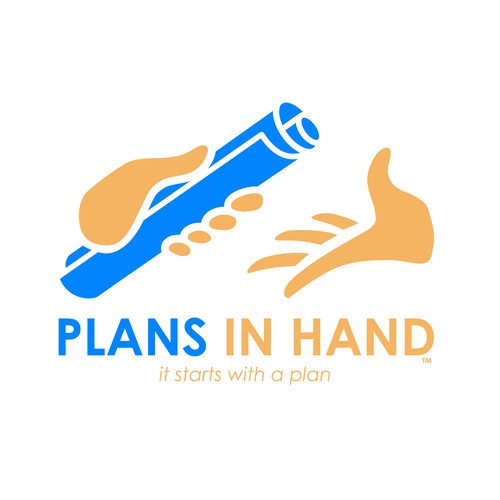 Logo concept for "PLANS IN HAND"