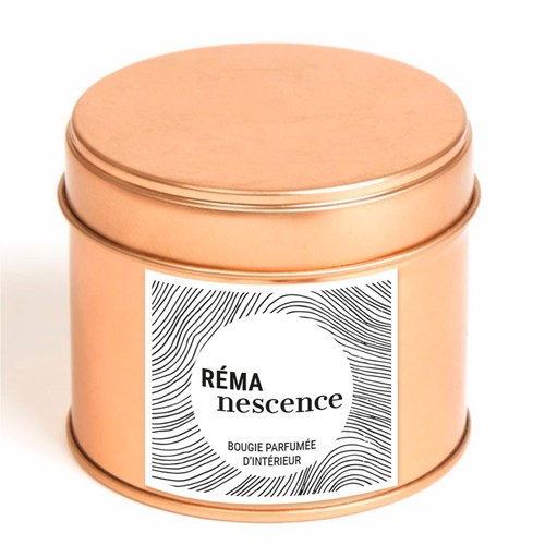 Etiquette produit pour la marque Rémanescence