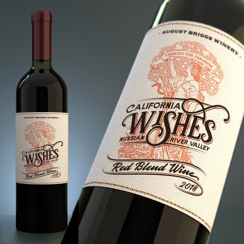 Dream big and create an awesome label for our red wine...Wishes!