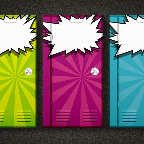 Design a Cool Locker Character for a Journal Cover for Kids