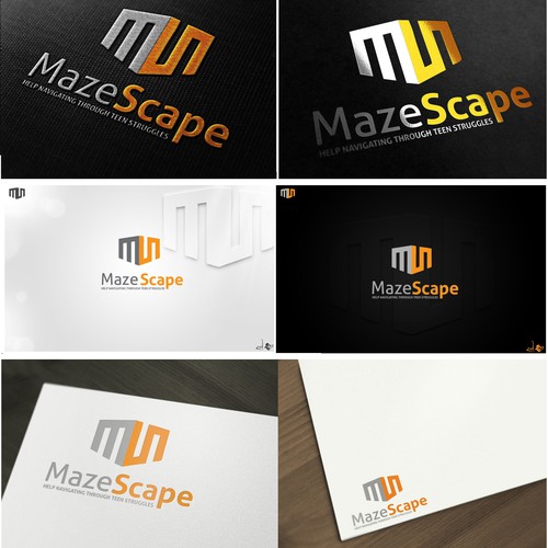 Troubled teens need you. Logo creation for Mazescape Non-Profit