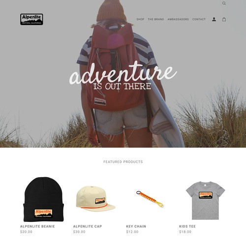 Website Design for a Clothing Company 