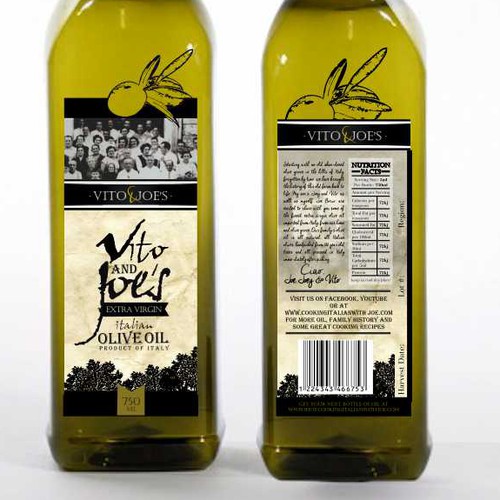 vito and joes labels design