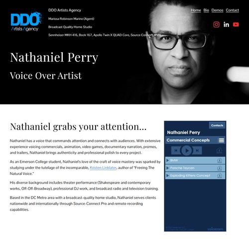 Nathaniel Perry Voice Over Artist