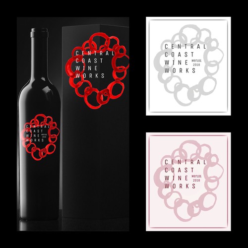 Concept main logo for Central Coast Wine Works